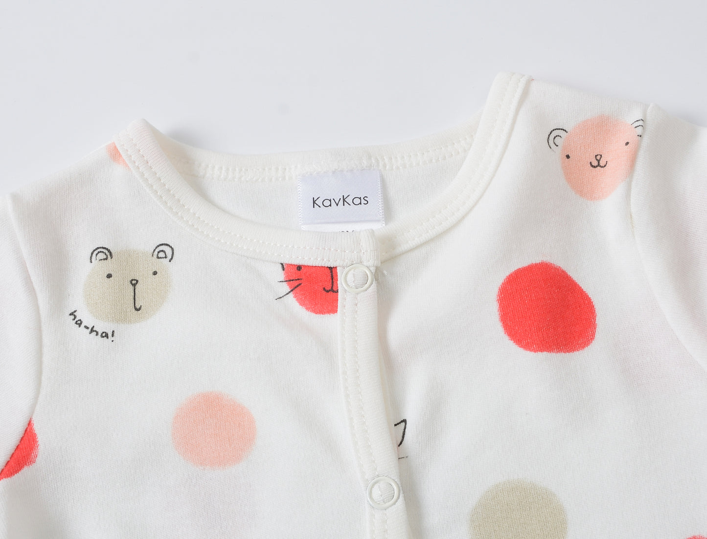 footed romper dots and animals at titchytastic.com