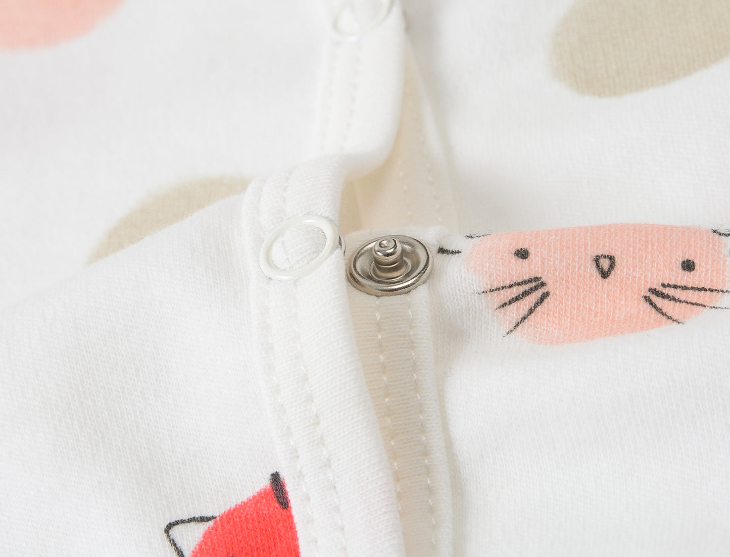 footed romper dots and animals at titchytastic.com