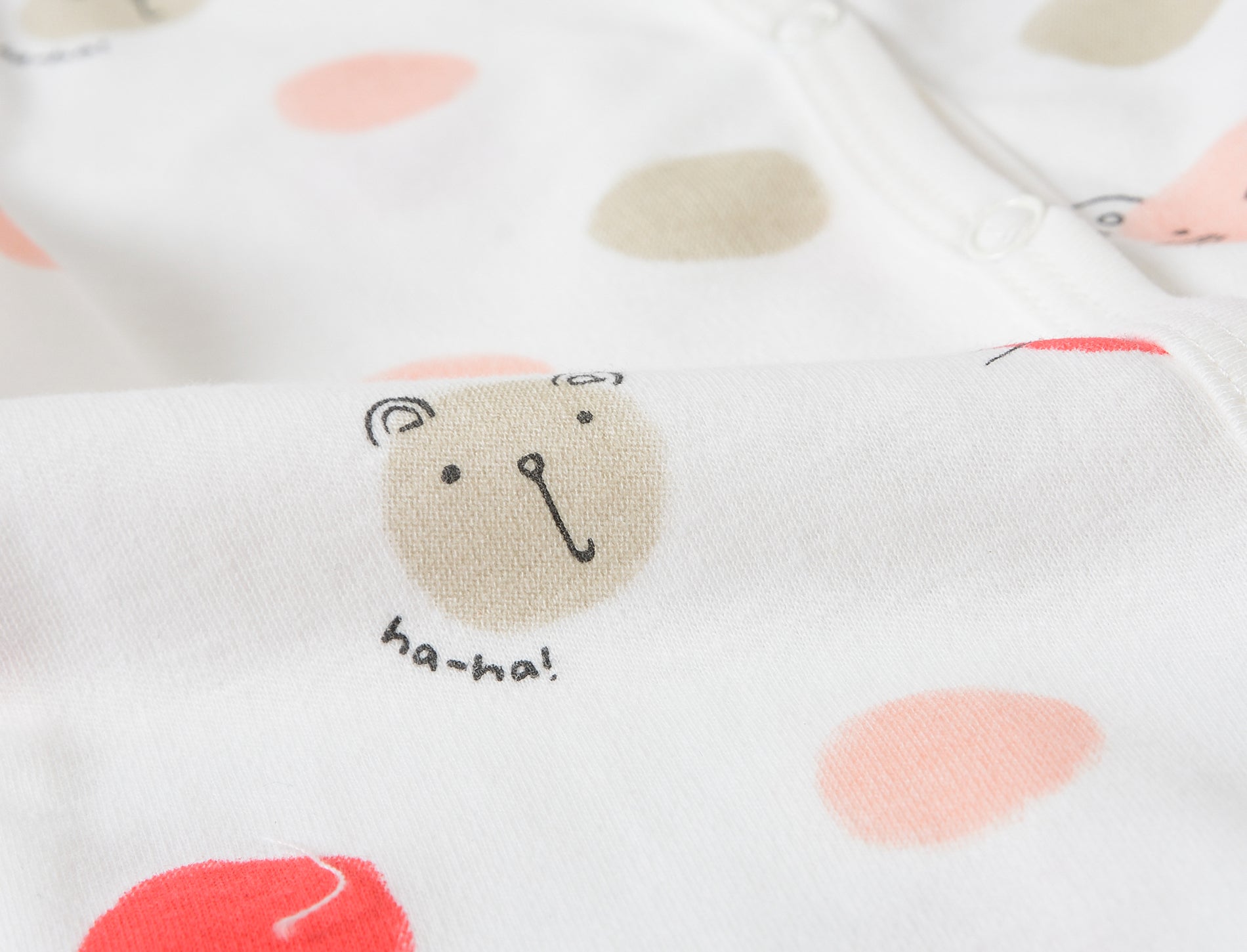 footed romper dots and animals at titchytastic.com