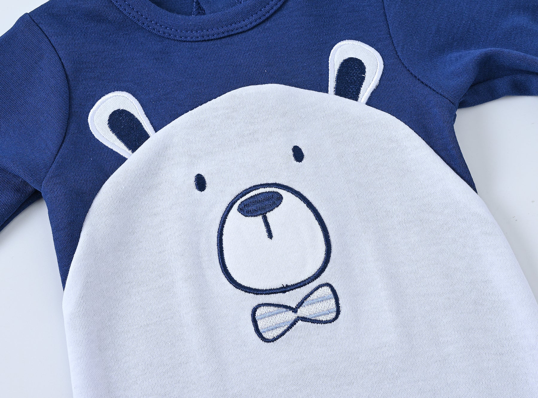 footed romper cozy bear at titchytastic.com