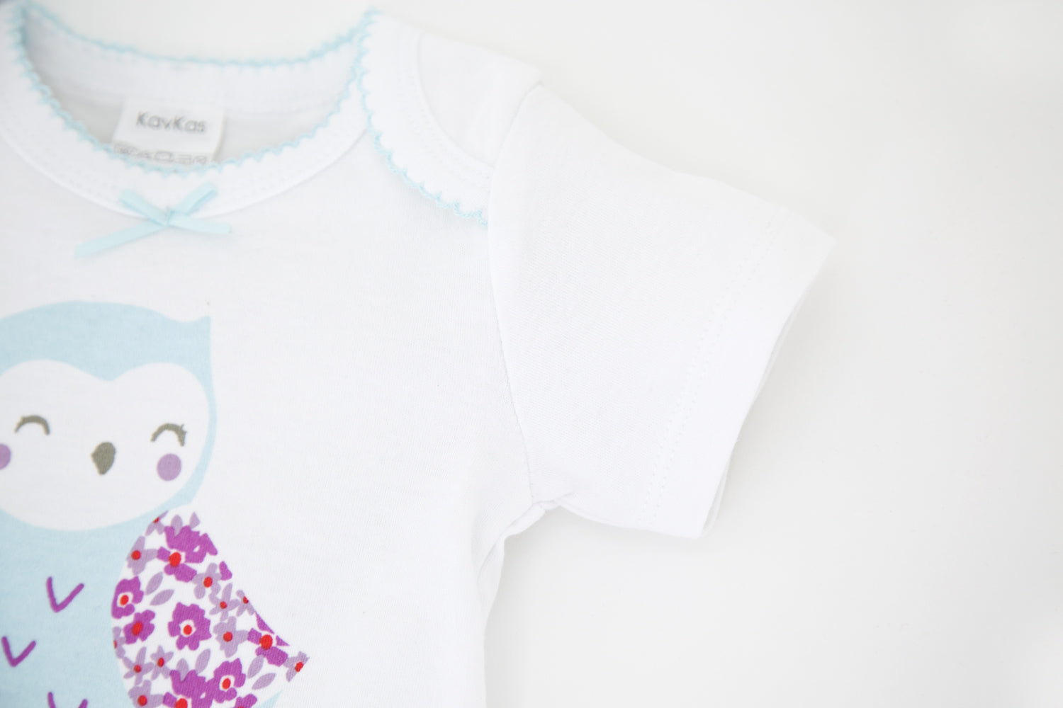 Baby Body Shortsleeve OWLY Design at Titchytastic.com